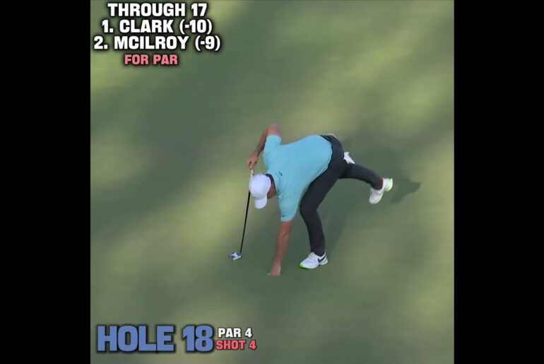 The 2023 US Open ending! Rory Mcilroy vs Wyndham Clark!  #golf #pga #usopen #fyp #foryoupage #rory