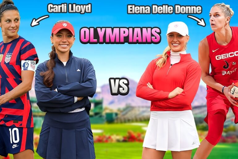 Olympians Take On Golf | 2v2 Match with Carli Lloyd & Elena Delle Donne