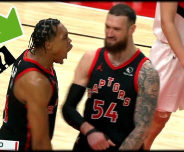 Scottie Barnes HUGE Defensive Plays in the Fourth Quarter vs Trail Blazers