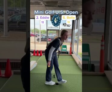 2. Eddie vs 6. Bella SEMI-FINAL, 2024 Mini Golf U.S. Open (Holes 5-6) #golf #minigolf #puttputt