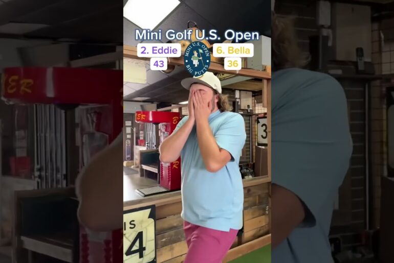 2. Eddie vs 6. Bella SEMI-FINAL, 2024 Mini Golf U.S. Open (Holes 17-18) #golf #minigolf #puttputt