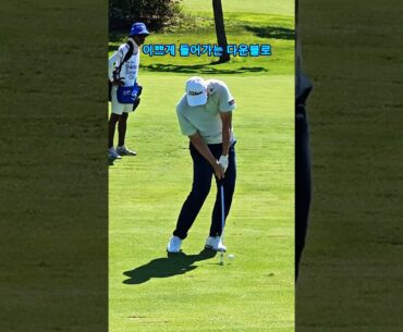 맛깔나는 아이언 임팩트 안나오는 분들  김시환 프로의 리듬 좋은 다운블로 아이언 세컨샷 보세요 #김시환프로 #아이언샷 #골프스윙 #골프레슨 #golfswing #shorts