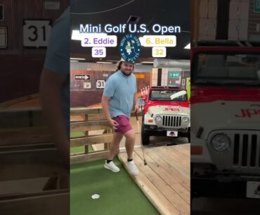 2. Eddie vs 6. Bella SEMI-FINAL, 2024 Mini Golf U.S. Open (Holes 15-16) #golf #minigolf #puttputt