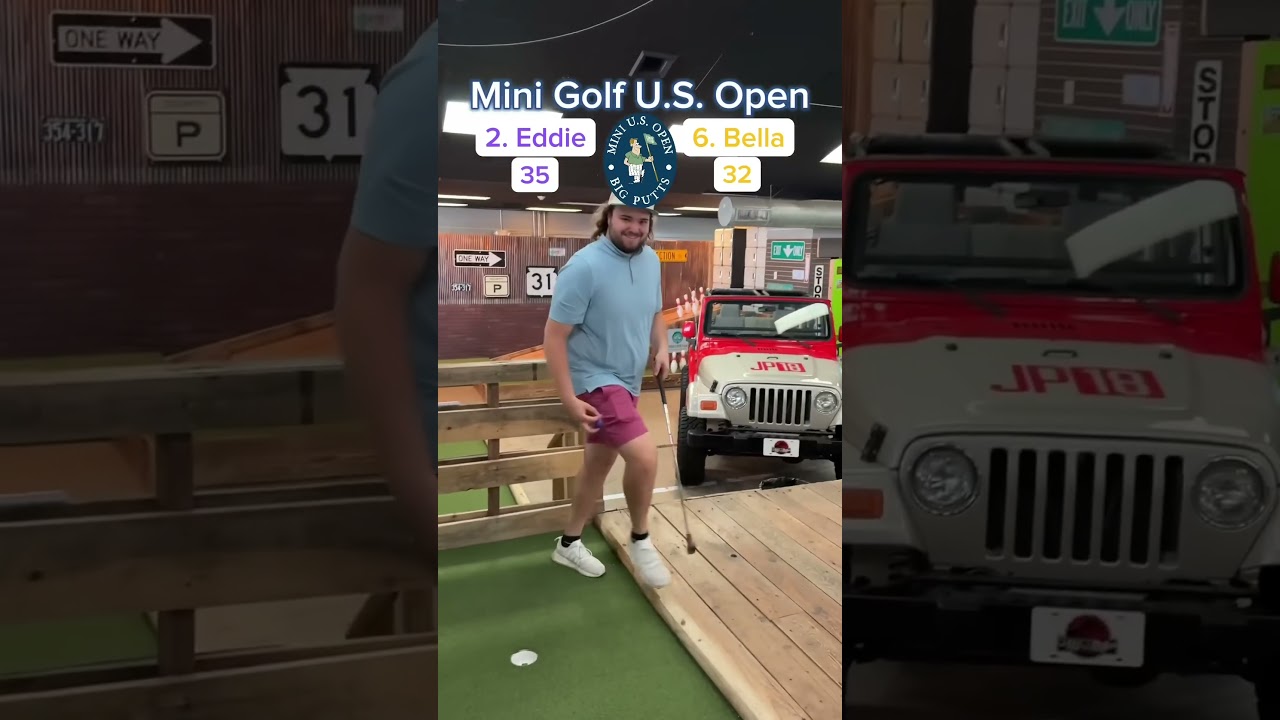 2. Eddie vs 6. Bella SEMI-FINAL, 2024 Mini Golf U.S. Open (Holes 15-16) #golf #minigolf #puttputt