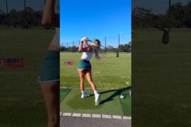 Amazing Golf Swing you need to see | Golf Girl awesome swing | Golf shorts | Karin Hart