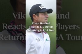 Viktor Hovland says the PGA Tour is in a “tricky position” after allowing LIV players back
