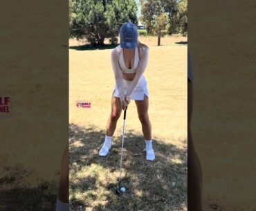Amazing Golf Swing you need to see | Golf Girl awesome swing | Golf shorts | Winter Wilde