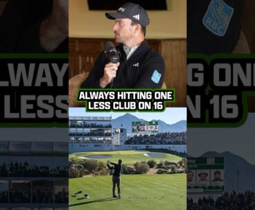 2024 WMPO winner Nick Taylor explains why pros always take one less club at the 16th.