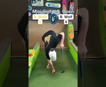 6. Bella vs 8. Wolf CHAMPIONSHIP 🏆, 2024 Mini Golf U.S. Open (Holes 3-4) #golf #minigolf #puttputt