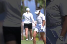 Ana Peláez juega el hoyo 11 Abama Golf - Tenerife Women's Open