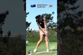 왼허리 올리고 그립체크 백스윙 체크 빵~~! 🔥🖤 #리디아고 [RT+]