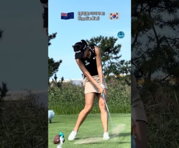 왼허리 올리고 그립체크 백스윙 체크 빵~~! 🔥🖤 #리디아고 [RT+]