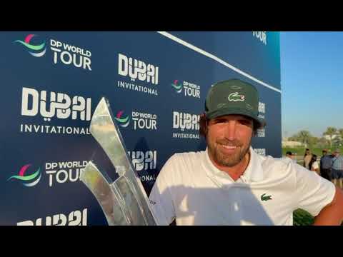 A solas con Nacho Elvira y el trofeo de campeón del Dubai Invitational conquistado este domingo