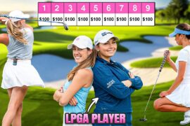 We Played $100 Per Hole With LPGA Pros (Alternate Shot Skins Match)