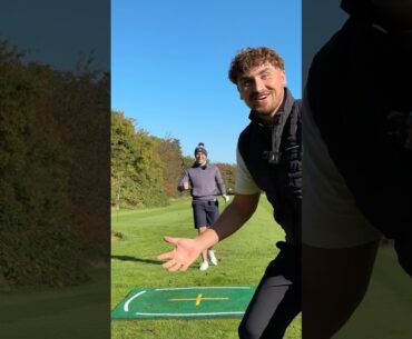 Wine bottle smashed with golf ball #golf