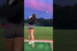 Amazing Golf Swing you need to see | Golf Girl awesome swing | Golf shorts | MOLLIE LOUISE WHITE