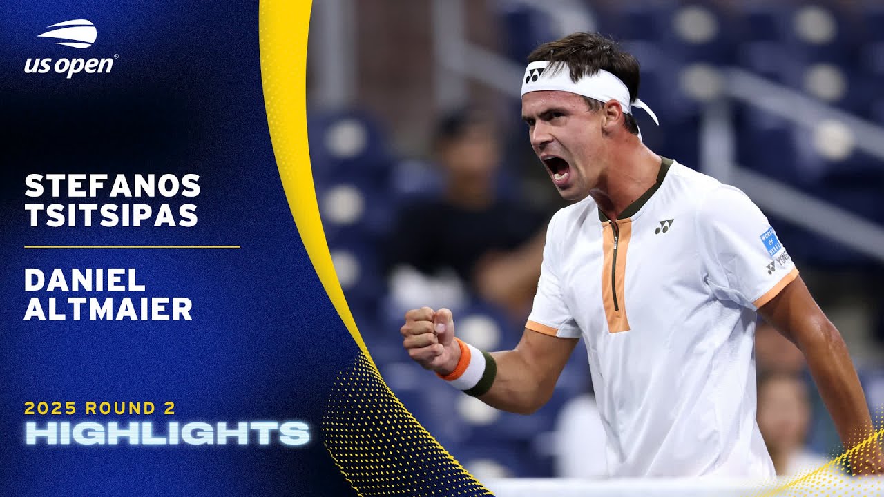 Stefanos Tsitsipas vs. Daniel Altmaier Highlights | 2025 US Open Round 2 Stefanos Tsitsipas vs. Daniel Altmaier Highlights | 2025 US Open Round 2
