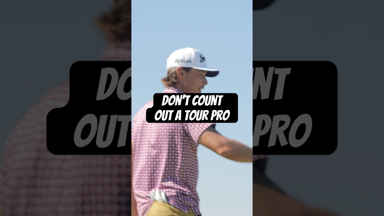 Don’t talk trash to a tour pro! #shorts Don’t talk trash to a tour pro! #shorts