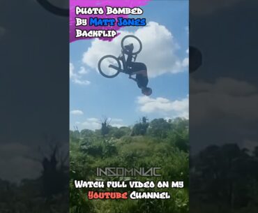 Matt Jones Photobombed Me With A Back Flip #shorts  #mtb #dirtjumps #mtblife