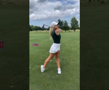 Amazing Golf Swing you need to see | Golf Girl awesome swing | Golf shorts | Taylor Cusack