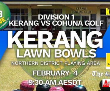 NDPA MidWeek Pennant Kerang V Cohuna Golf Lawn Bowls at the Kerang Bowling Club, Victoria, Australia