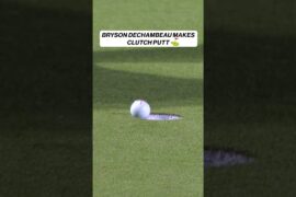 Bryson sinks putt from DOWNTOWN 🤯 #brysondechambeau #LIV #golf #putt