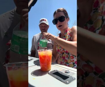 Pete drinking a cart girls’s!! Cheers! ##drinks##cocktails##vodka##cartgirl##bevcart##golf