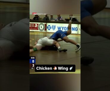 Wyoming’s Riley Davis secured a fall at 174, part of a 36-9 win over Air Force on February 6, 2026.