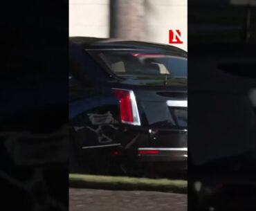 Trump Arrives At Golf Club For Meeting With President-Elect Of Honduras