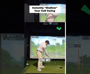 The One Move That Shallows Your Golf Swing Instantly! #golf #golfswing #golftips