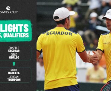 Hidalgo/ Escobar v Thompson/ Hijikata | Ecuador v Australia | 2026 Davis Cup Qualifiers Highlights