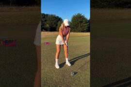 Amazing Golf Swing you need to see | Golf Girl awesome swing | Golf shorts | Grace Hallinan
