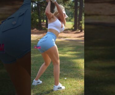 Amazing Golf Swing you need to see | Golf Girl awesome swing | Golf shorts | Kaelee Rene