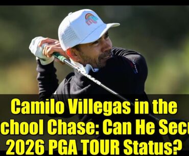 Camilo Villegas in the Q-School Chase: Can He Secure 2026 PGA TOUR Status?