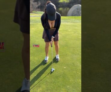 Amazing Golf Swing you need to see | Golf Girl awesome swing | Golf shorts | Becca Jones