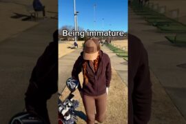 Definitely trying it with the driver tomorrow lol #golf #golfswing #golfer #golfgirl #golfskill #pga