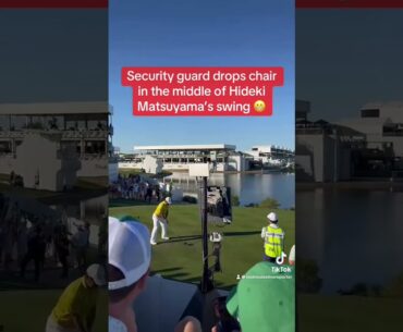 Man drops something during hideki Matsuyama’s swing!  You can’t make noise!!