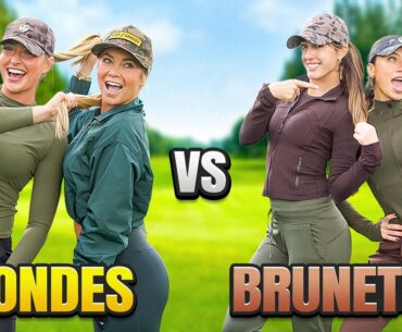 Blondes vs Brunettes Golf Challenge ft Hailey Ostrom | $500 Match