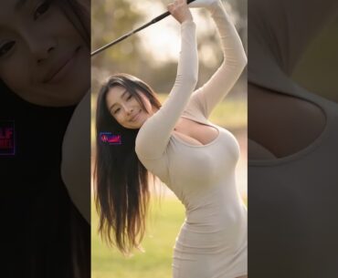 Amazing Golf Swing you need to see | Golf Girl awesome swing | Golf shorts | Hanna Jnsoon