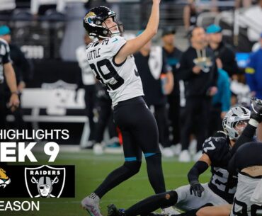 Jacksonville Jaguars vs. Las Vegas Raiders Game Highlights | NFL 2025 Season Week 9