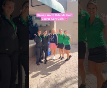 Cart girls unite! #cartgirl #golf #golfgirls #golfers #barbie #disney #disneyworld #florida #golfer