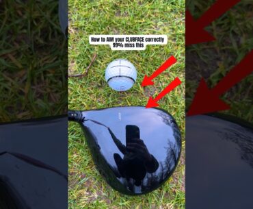 I drive the golf ball straighter using this hack #golf #golfswing #golflesson