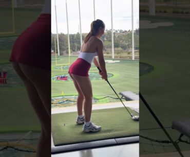 Amazing Golf Swing you need to see | Golf Girl awesome swing | Golf shorts | Nicole Doshi