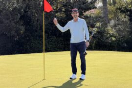 My 92% Blind Dad hits his first Hole in One on Friday the 13th!