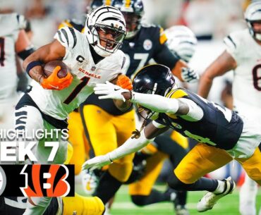 Pittsburgh Steelers vs Cincinnati Bengals Game Highlights | 2025 NFL Season Week 7