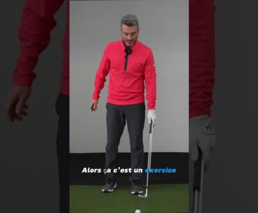 Chipping sans les mains au golf!  #shorts #golf #coursdegolf #simoncamirand  #shortgame  #lecongolf
