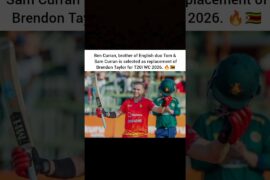 Ben Curran Replaces Brendon Taylor for T20I WC 2026 🇬🇧🏏 | Brother of Tom & Sam Curran