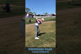 Sam Burns Golf Swing Out of Bounds at Valspar Championship #shorts #golfcourse #golf