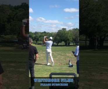 Michael Kim golf swing on the driving range Valspar Championship #shorts #golfcourse #golf