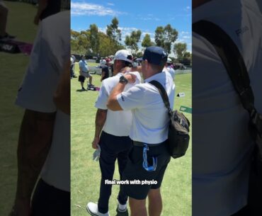 Inside the prep 🎯 Anthony Kim full pre-round routine in Adelaide ⏱️